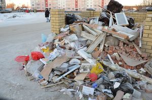 Объемный вес мусора строительного для смет